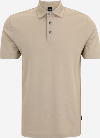 T-Shirt 'H-Press 57' BOSS Black en beige : devant