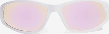 Lunettes de soleil Bershka en blanc : devant