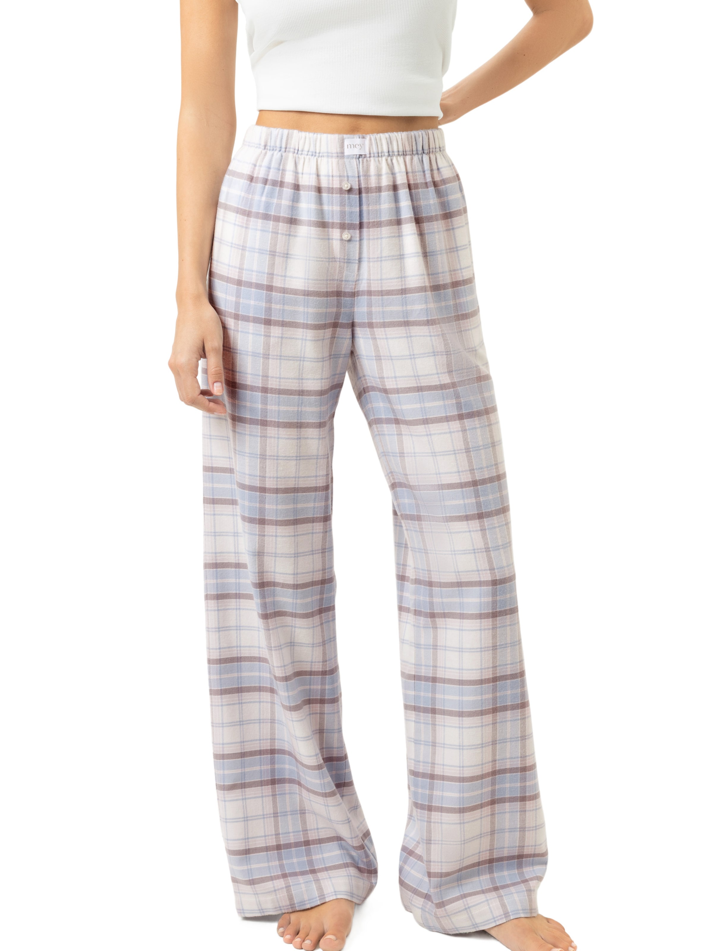 Pantalon de pyjama ' Winter Sleep ' Mey en bleu : devant