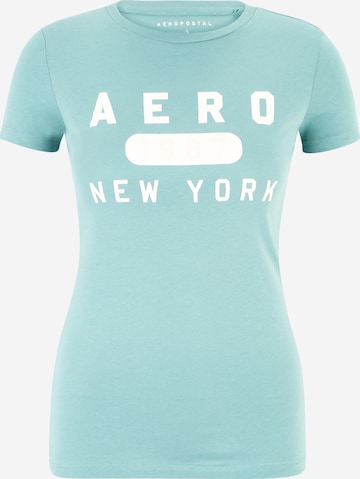 T-shirt AÉROPOSTALE en vert : devant