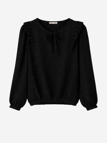 Camicia da donna 'Blusen' di MixRay in nero: frontale