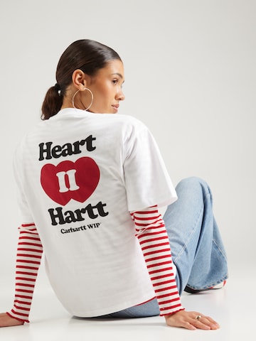 Carhartt WIP Majica 'Heart II Hartt' | bela barva: sprednja stran