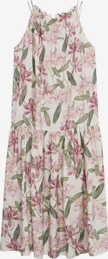 MANGO Robe 'Lula' en nude / olive / rose pastel, Vue avec produit
