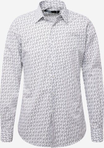 Karl Lagerfeld Regular fit Button Up Shirt in White: front