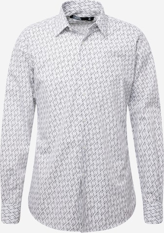 Karl Lagerfeld - Ajuste regular Camisa en blanco: frente