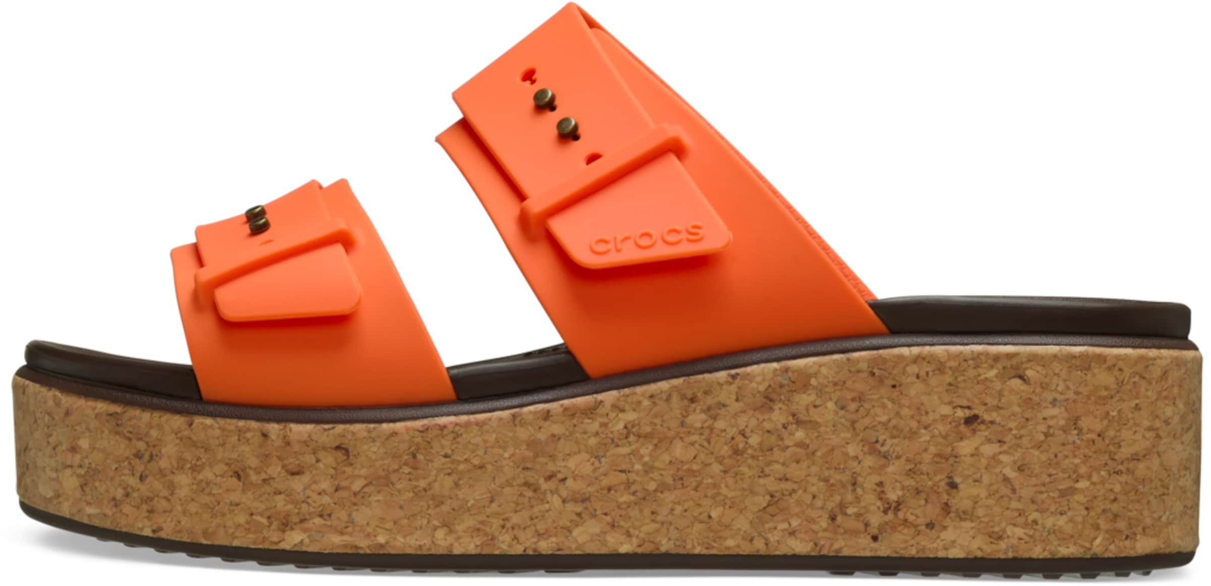 Crocs Mule 'Brooklyn' in Orange: front