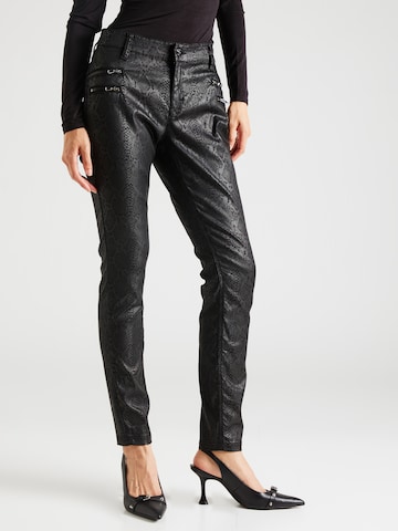 MAC Skinny Trousers in Black: front