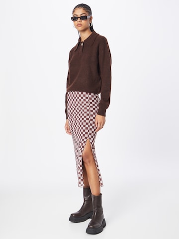 PIECES Sweater 'Noa' in Brown