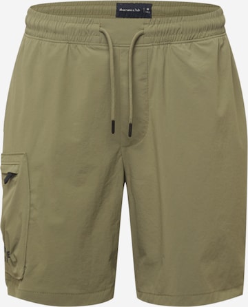 Regular Pantalon cargo 'SATURDAY' Abercrombie & Fitch en vert : devant