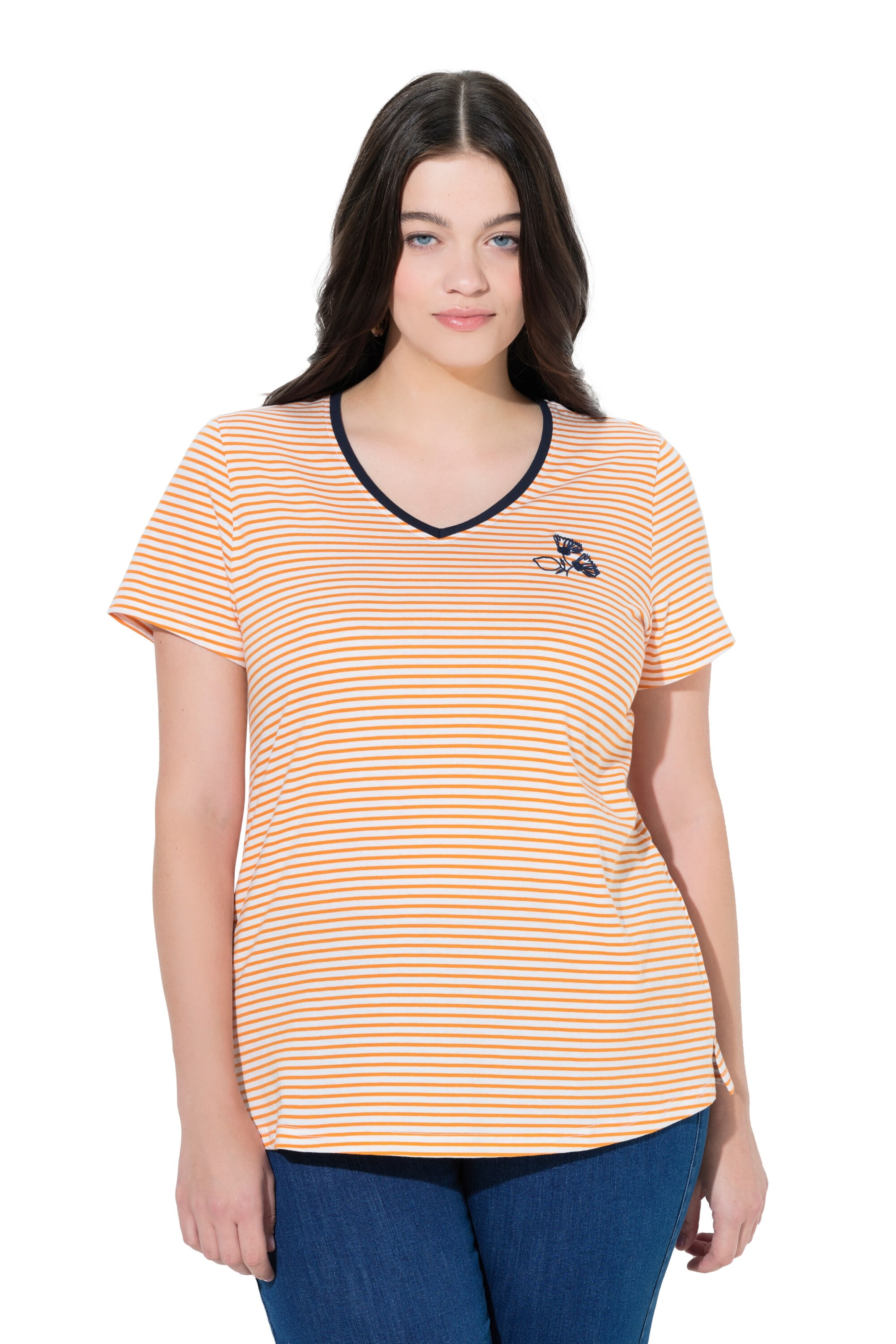 Ulla Popken Shirt in Geel: voorkant