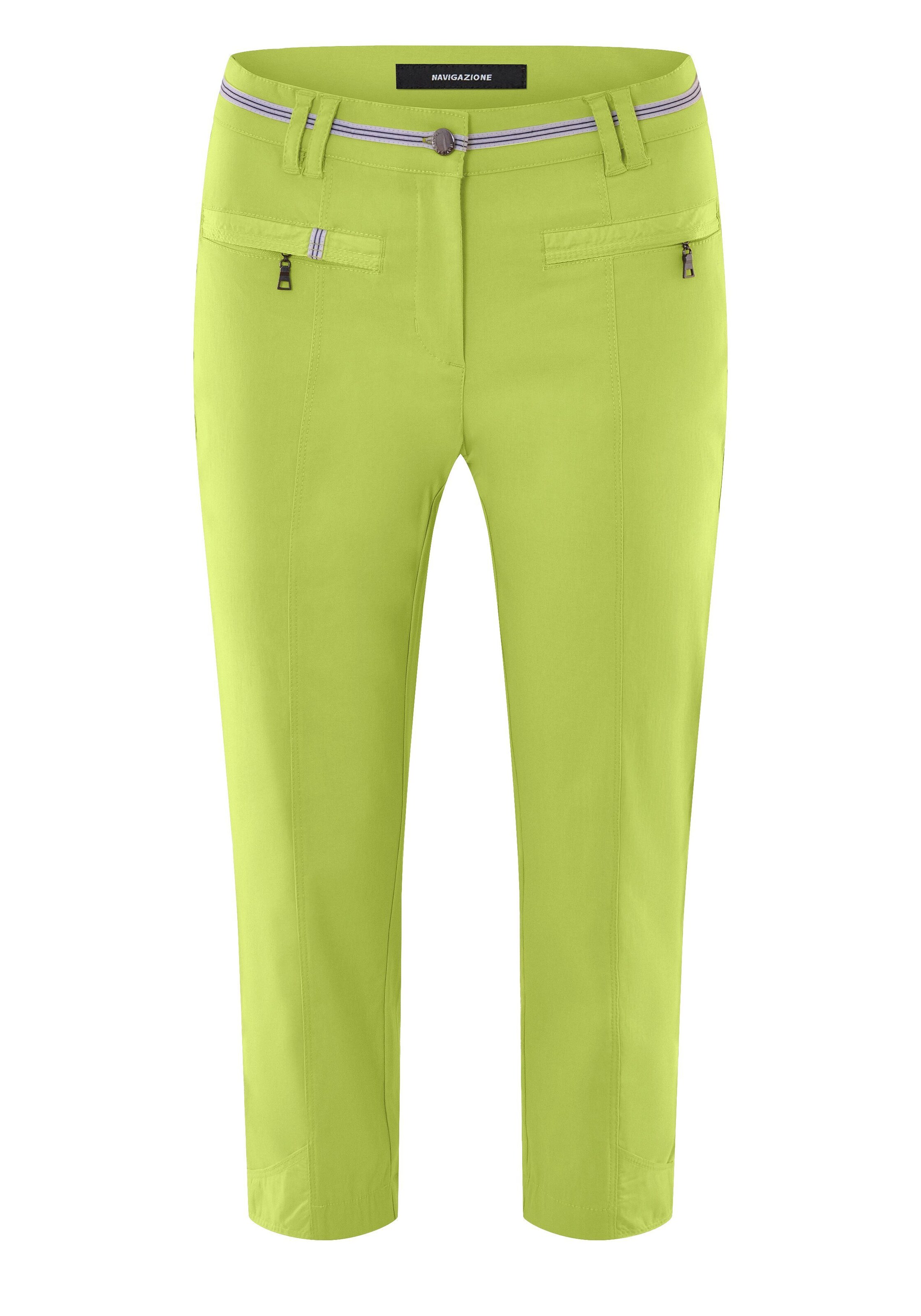 Navigazione Slimfit Hose in Grün: Vorderseite