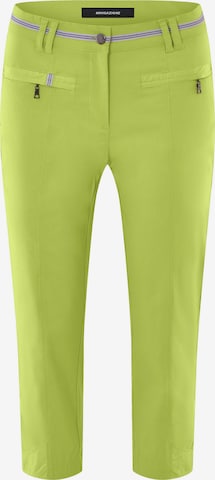 Navigazione Trousers with creases in Green: front