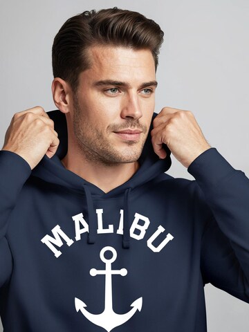 Neverless Sweatshirt 'Malibu Anker' in Blue