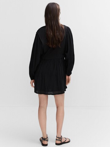 MANGO Summer Dress 'Roman' in Black