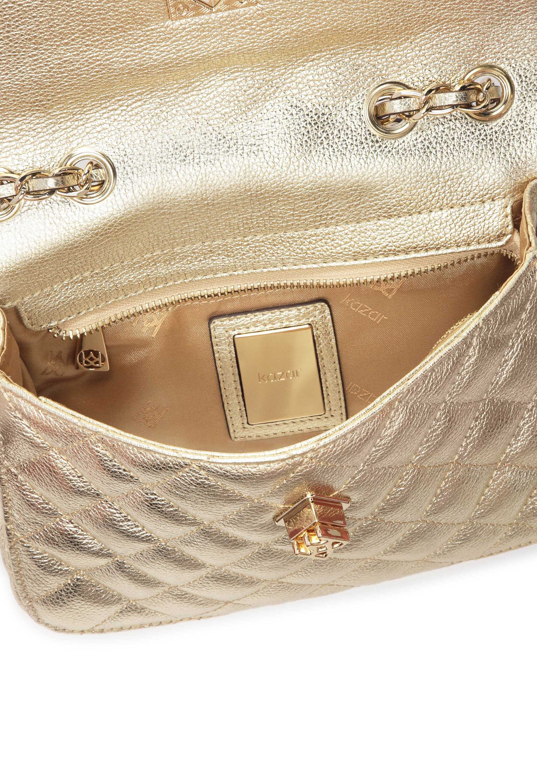 Kazar Shoulder Bag in Gold