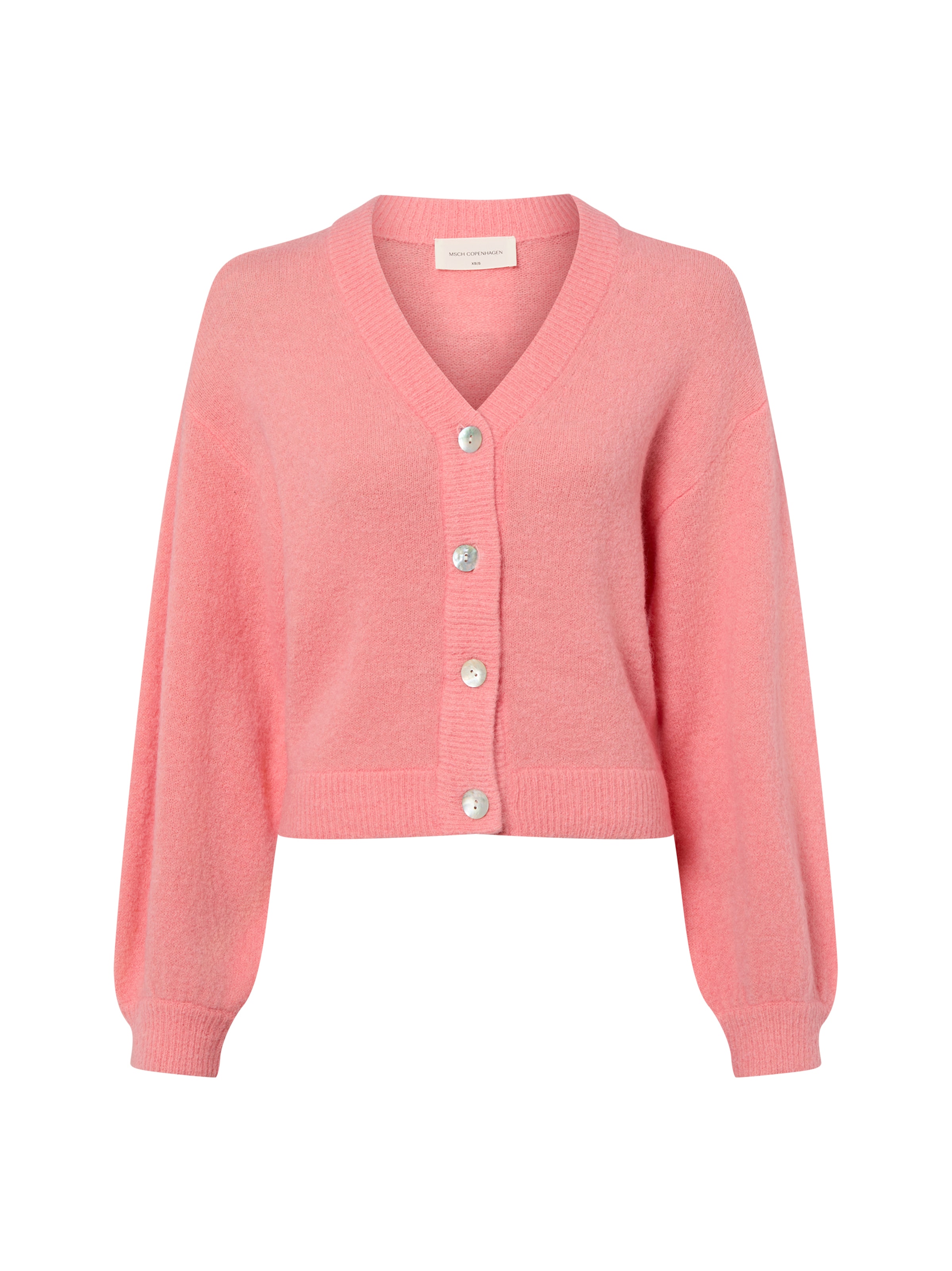 Cardigan MSCH COPENHAGEN en rose : devant