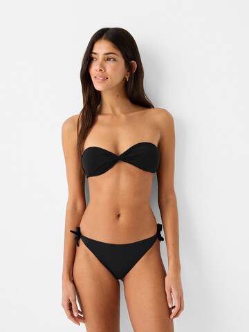 Bandeau Hauts de bikini Bershka en noir