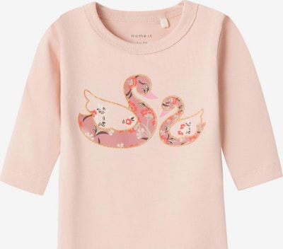NAME IT Camiseta 'TUSSA' en oro / rosé / rosa pastel / negro, Vista del producto