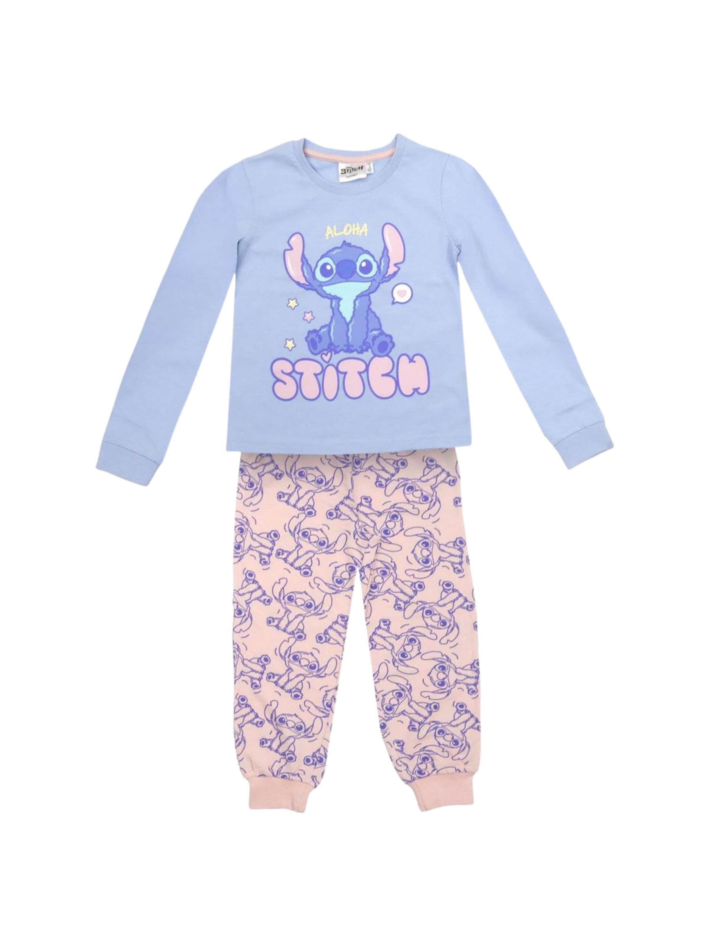 Cerdá Pajamas 'Kinder Langarm-Pyjama Single Jersey – Stitch' in Blue: front