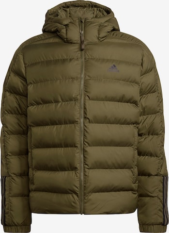 ADIDAS SPORTSWEAR Outdoorjacka 'Itavic 3-Stripes Midweight ' i grön: framsida