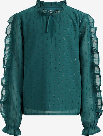 WE Fashion Blouse 'Meisjes' in Groen: voorkant