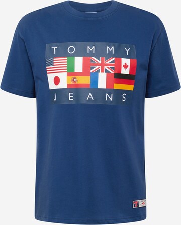 Tricou 'ARCHIVE GAMES' de la Tommy Jeans pe albastru: față