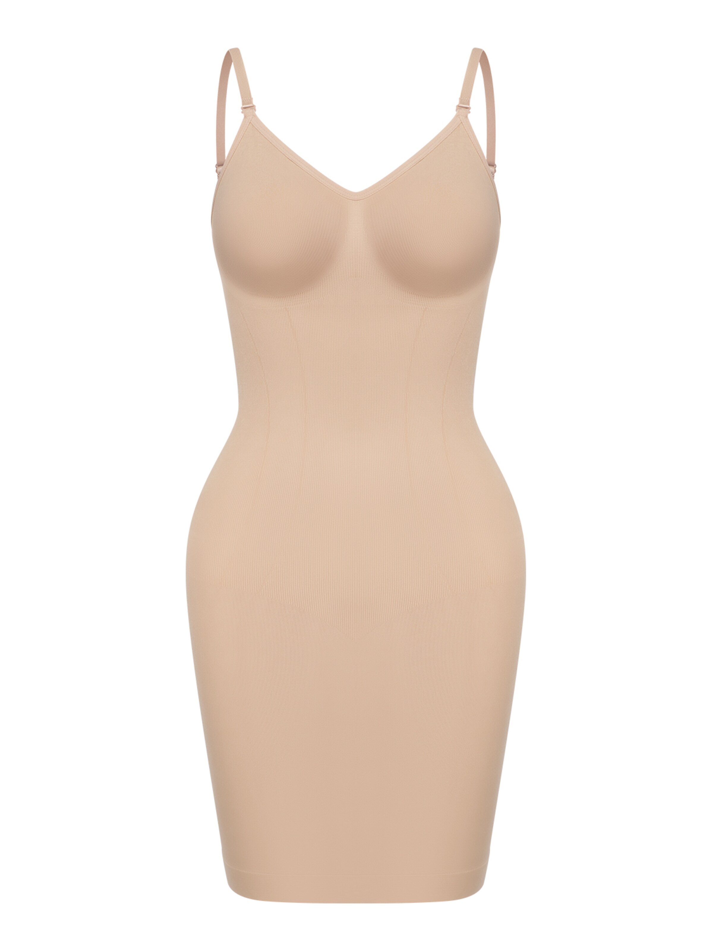 VOXSHE Bodice Dress 'SW7308' in Beige: front