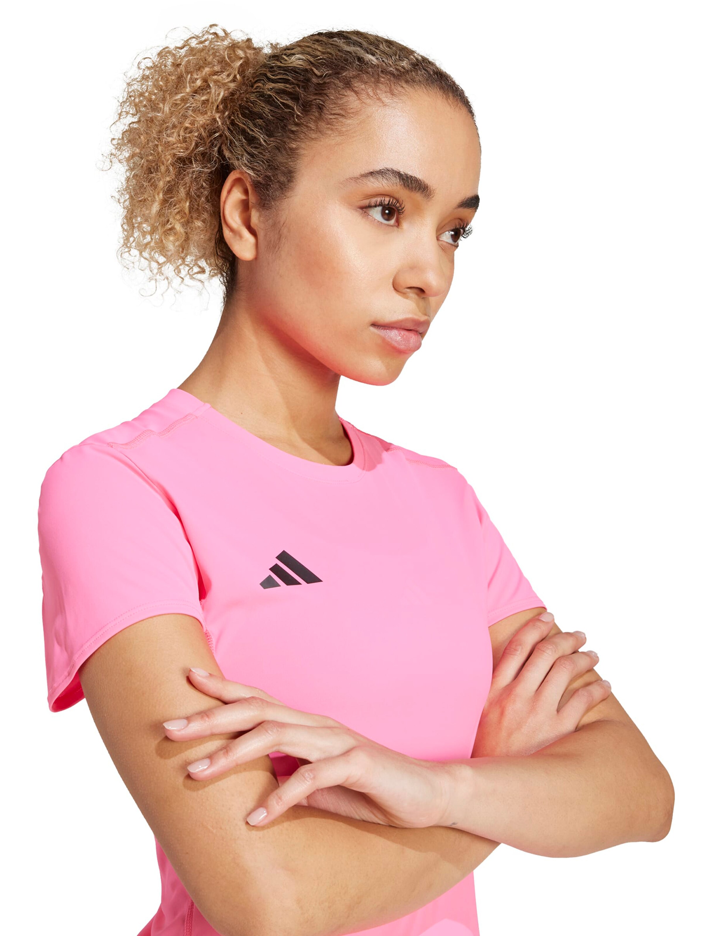 ADIDAS PERFORMANCE - Camisa funcionais 'Adizero Essentials' em rosa