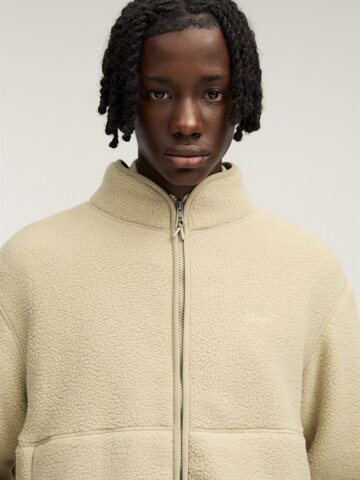 Pull&Bear Fleece jas in Beige