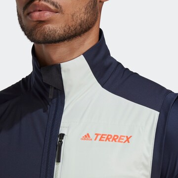 ADIDAS TERREX Sportbodywarmer 'Xperior Cross-Country Ski Soft Shell' in Blauw