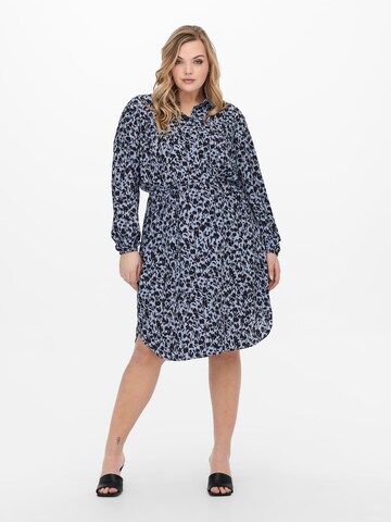 ONLY Carmakoma Shirt Dress 'Lux Joy' in Blue: front