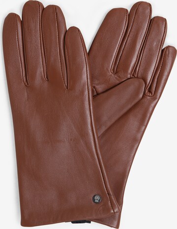 Gants 'Classic' Roeckl en marron : devant