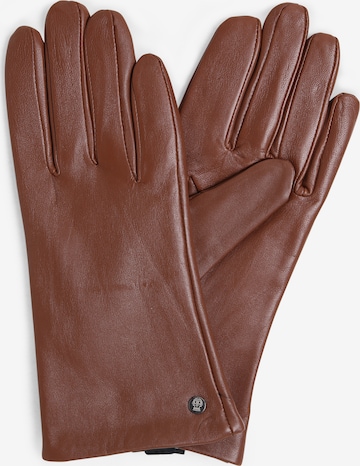 Roeckl Prstové rukavice 'Classic' – hnědá: přední strana