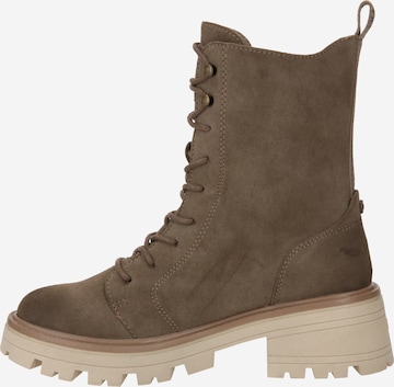 MUSTANG Lace-Up Ankle Boots in Brown