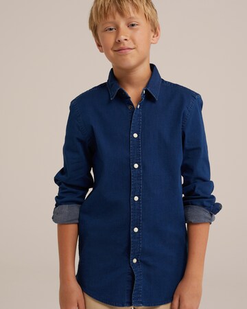 Regular fit Camicia di WE Fashion in blu: frontale