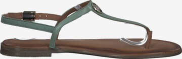 s.Oliver T-Bar Sandals in Green