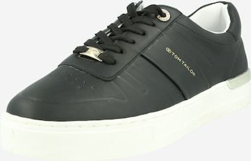 Sneaker low de la TOM TAILOR pe negru: față