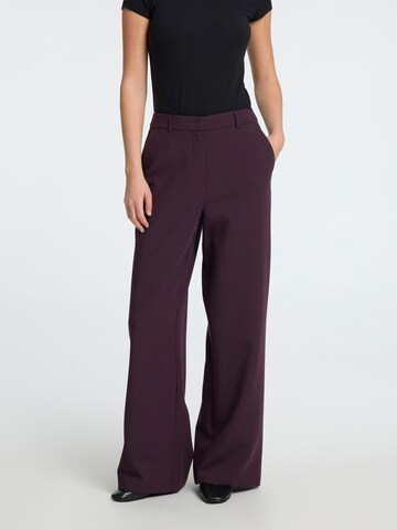 SELECTED FEMME Regular Bandplooibroek in Lila: voorkant