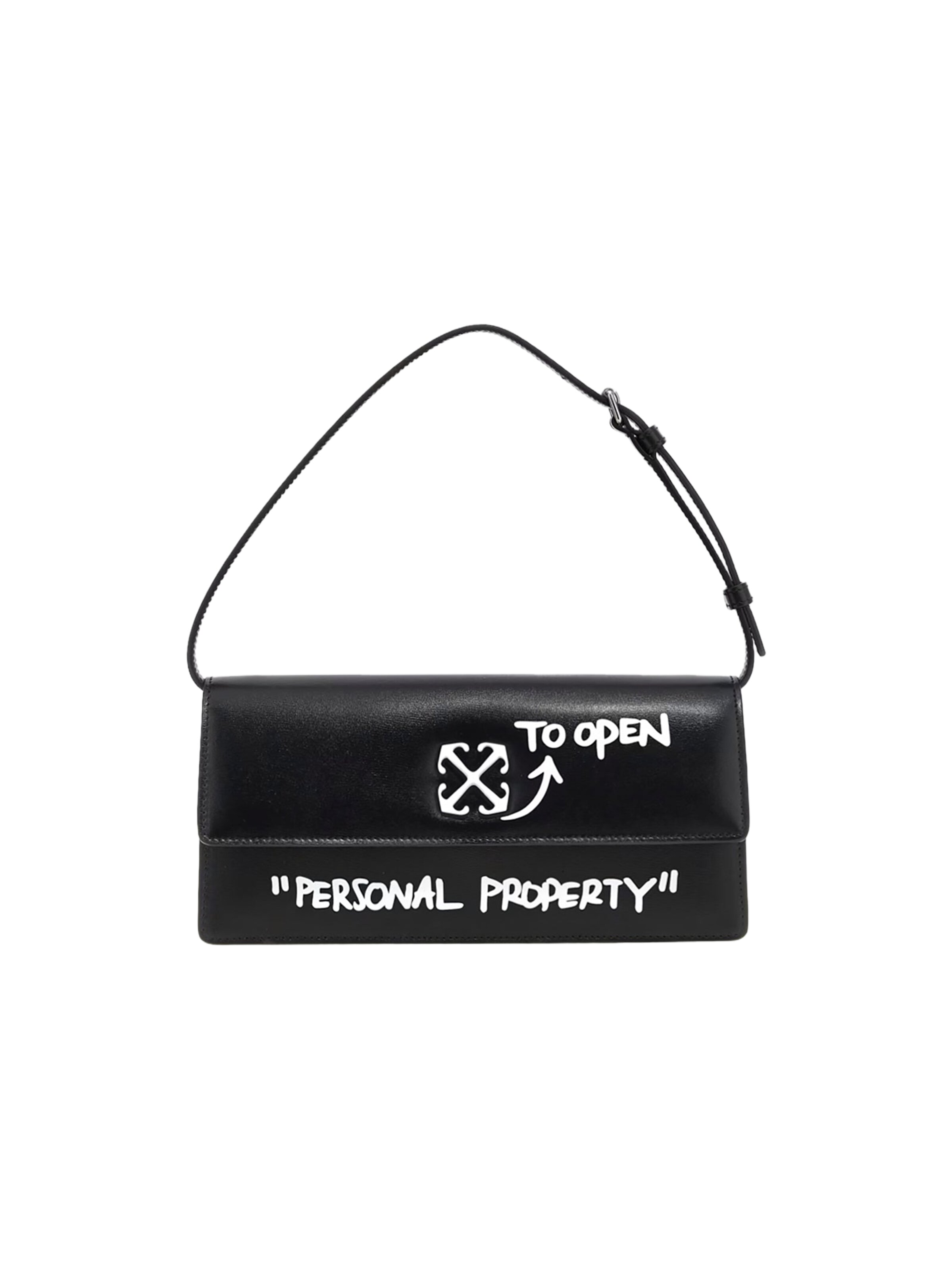 Sac à bandoulière Off-White en noir : devant