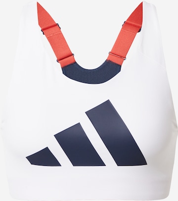 Bustier Soutien-gorge de sport ADIDAS PERFORMANCE en blanc : devant