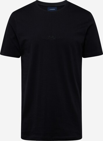 T-Shirt Lindbergh en noir : devant