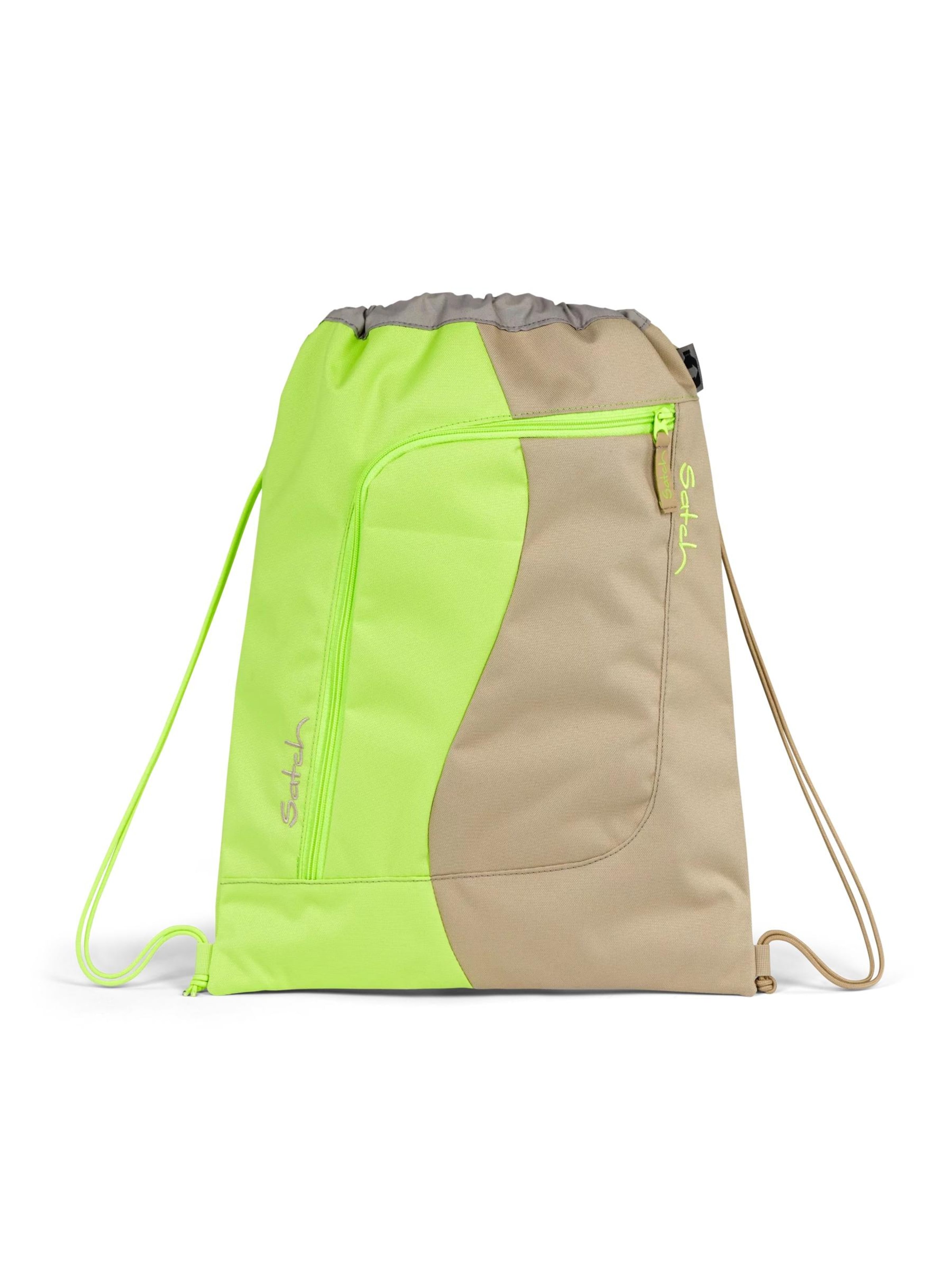 Satch Gym Bag 'Sportbeutel Sportbeutel' in Beige: front
