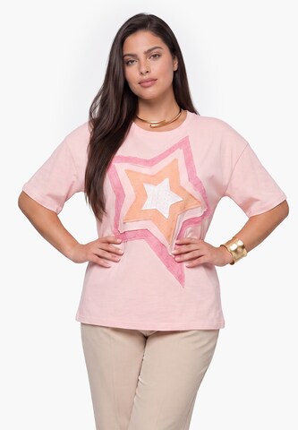 T-shirt faina en rose : devant
