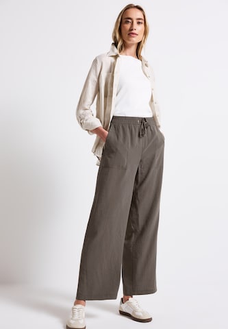 STREET ONE Wide leg Pants in Brown