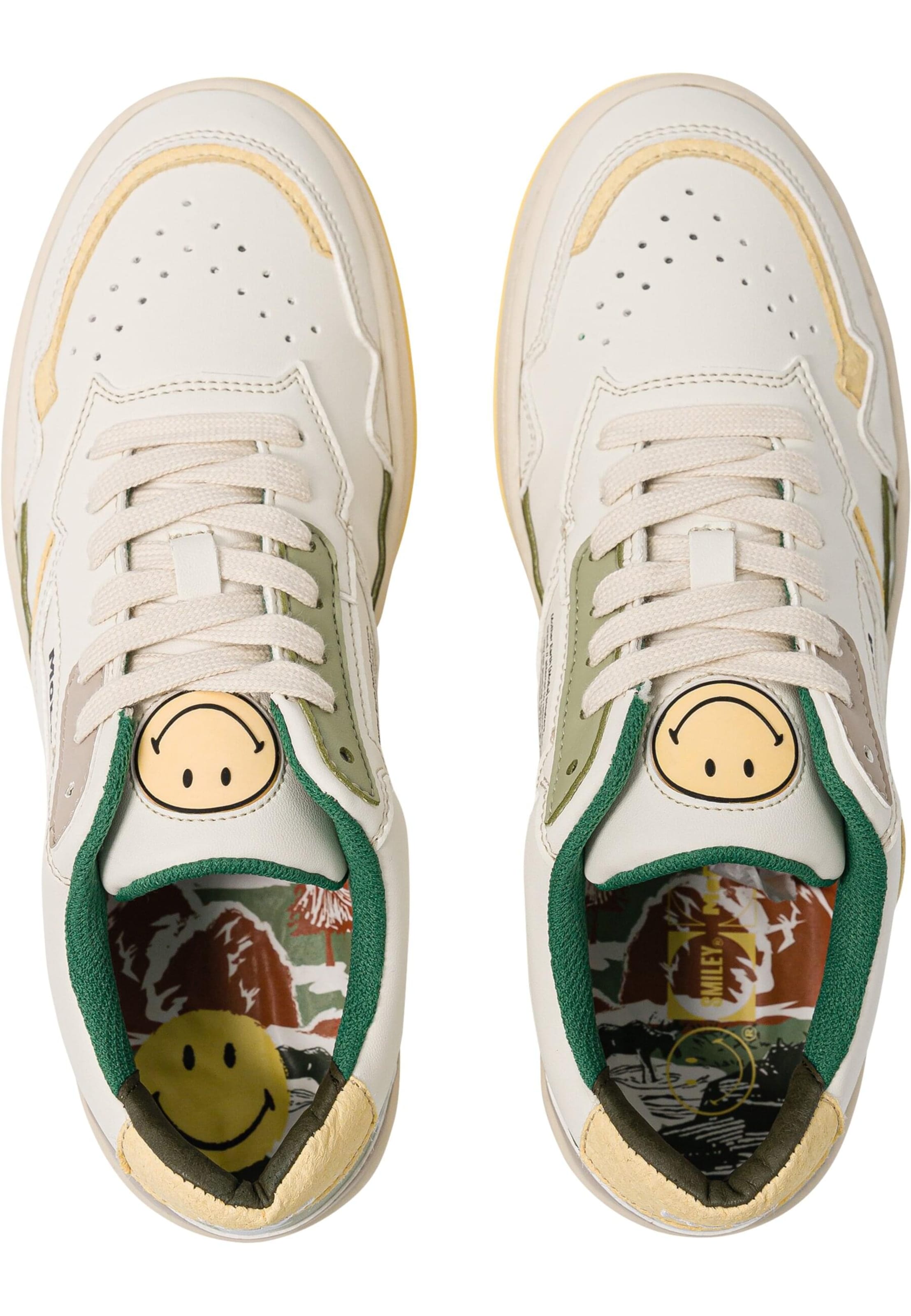 MoEa Низкие кроссовки 'Gen1 - Smiley Nature Drop' в Белый