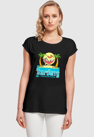 ABSOLUTE CULT T-Shirt 'Tom And Jerry - Hammock Dreams' in Schwarz: Vorderseite