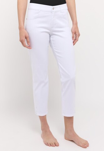 Angels Slimfit Jeans 'CICI' in Wit: voorkant