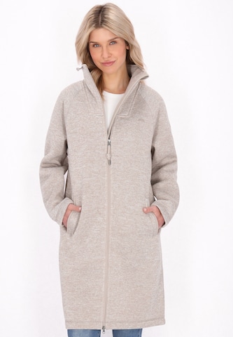 Schmuddelwedda Fleece jas in Beige: voorkant