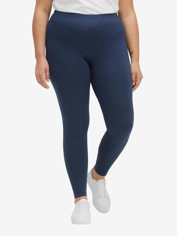 SHEEGO Skinny Leggings in Blue: front