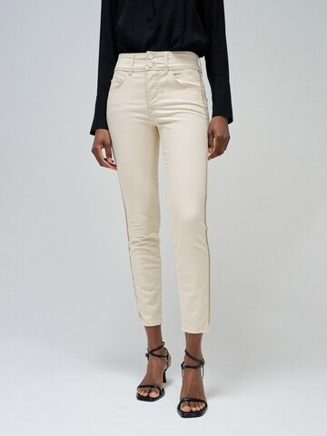 Salsa Jeans Skinny Jeans 'Secret' in Wit: voorkant